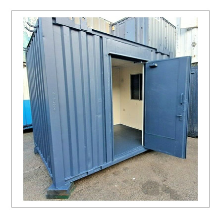 10ft by 8ft anti candal office container in blue