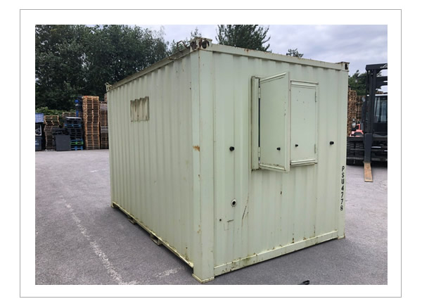 12ft by 8ft anti vandal office container in white