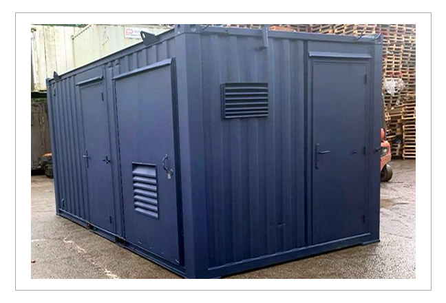 16ft by 9ft used anti vandal welfare unit in blue