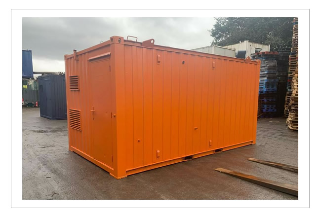 16ft by 9ft used anti vandal welfare unit in orange