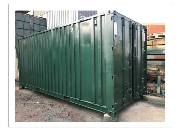 21ft by 8ft anti vandal split office container