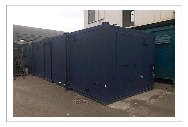 32ft by 10ft toilet and shower container block